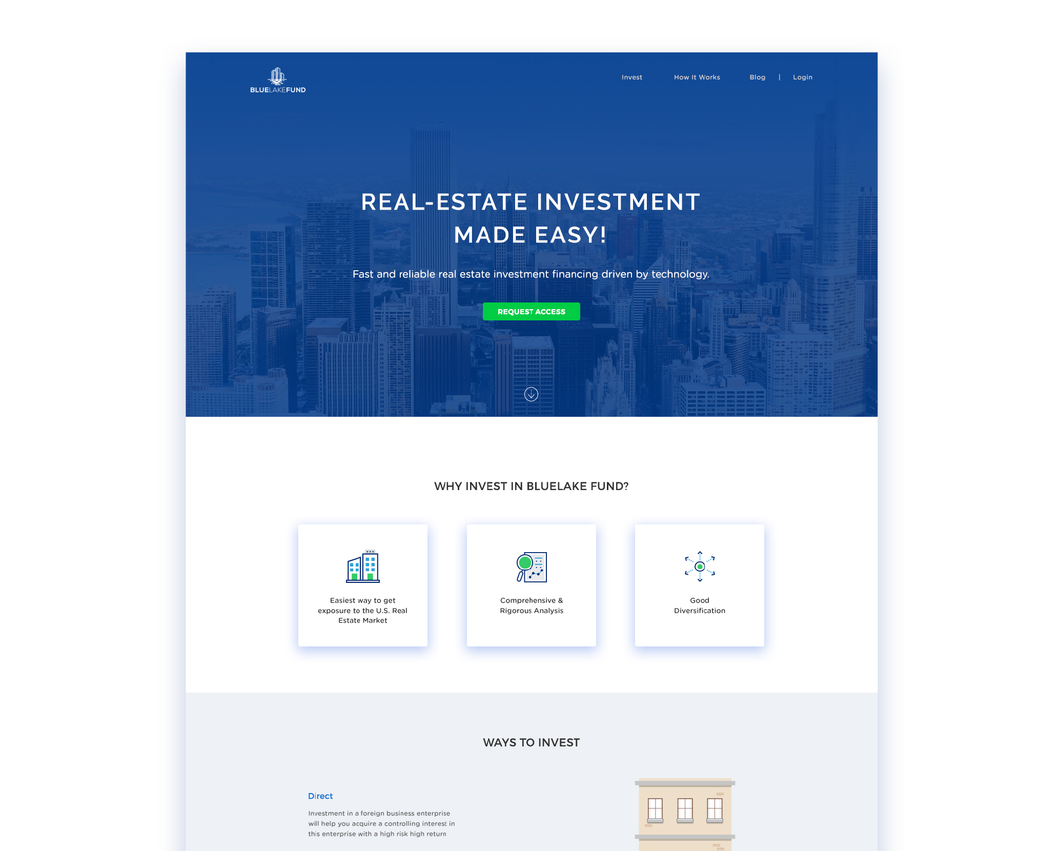 Real Estate Investing Platform - Screens