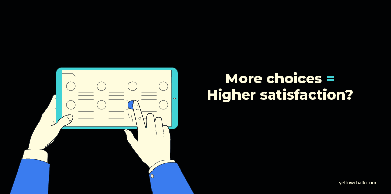 Design Myth 3: More Choices is more Satisfaction