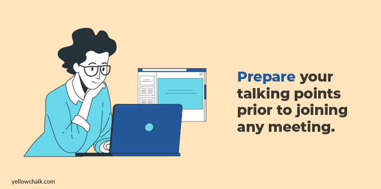 Prepare Talking Points Before Meetings